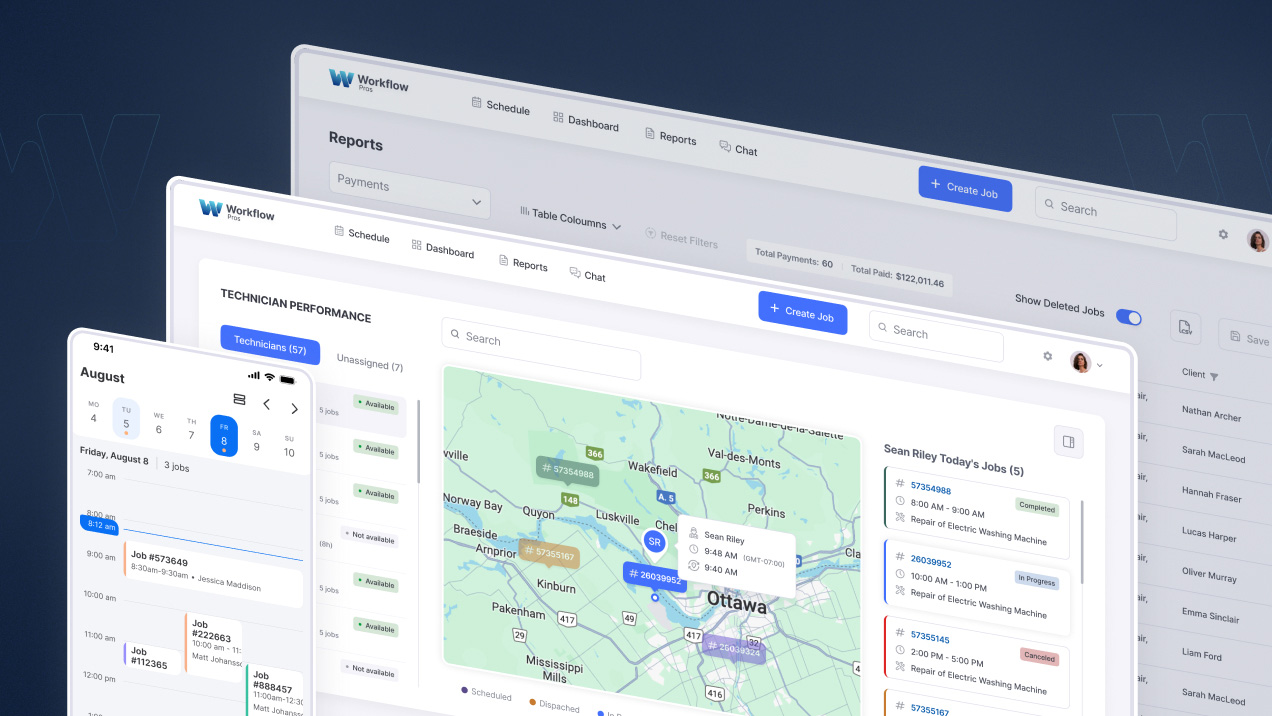 Field Service Business Management Dashboard