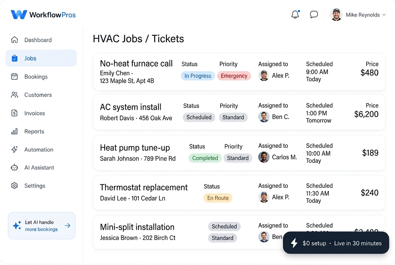 Field Service CRM Software for HVAC Contractors