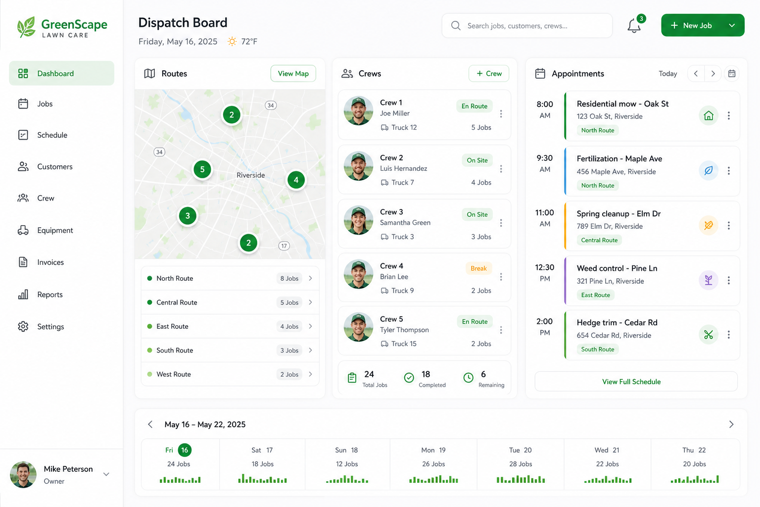 Field Service CRM Software for Lawn Service Contractors