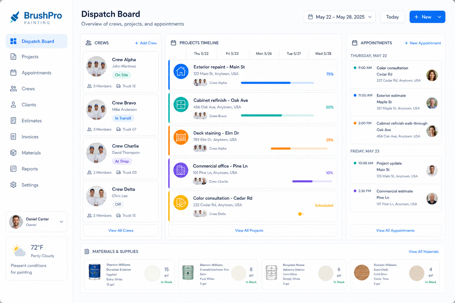Field Service CRM Software for Painting Contractors